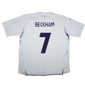 England 2007-09 Home Shirt (XL) (Very Good) (BECKHAM 7)_2