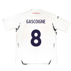 England 2007-2009 Home Shirt (XL) (GASCOIGNE 8) (Good)_1