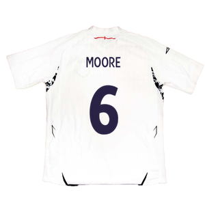 England 2007-2009 Home Shirt (XL) (MOORE 6) (Good)_1