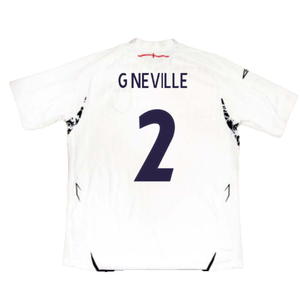 England 2007-09 Home Shirt (Very Good) (G NEVILLE 2)_1
