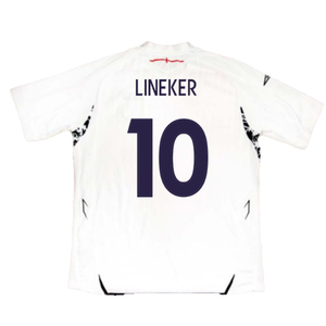 England 2007-09 Home Shirt (Very Good) (LINEKER 10)_1