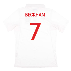 England 2009-10 Home Shirt (With South Africa Badge Detail) (Medium Boy) (Very Good) (BECKHAM 7)_1