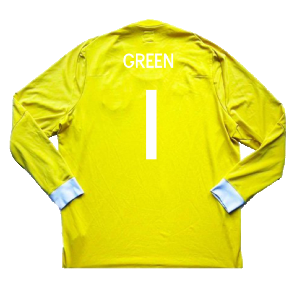 England 2010-11 Goalkeeper Home Shirt (M) #1 (Excellent) (Green 1)_1