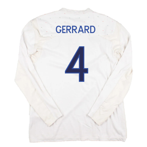 England 2010-11 Long Sleeve Home Shirt(M) (Good) (GERRARD 4)_1