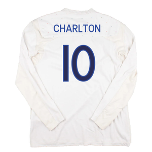 England 2010-12 Long Sleeve Home Shirt (M) (Fair) (Charlton 10)_1