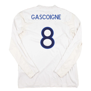 England 2010-12 Long Sleeve Home Shirt (L) (Excellent) (Gascoigne 8)_1