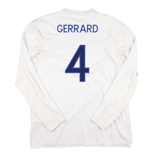 England 2010-12 Long Sleeve Home Shirt (L) (Excellent) (GERRARD 4)_1