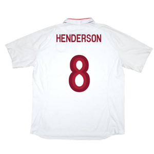 England 2012-13 Home Shirt (L) (Very Good) (Henderson 8)_1