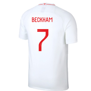 England 2018-19 Home Shirt (S) (Very Good) (Beckham 7)_1