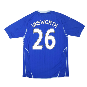 Everton 2007-08 Home Shirt ((Excellent) S) (UNSWORTH 26)_2