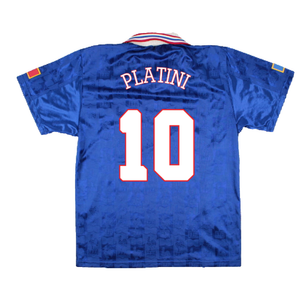 France 1996-98 Home Shirt (M) (Excellent) (PLATINI 10)_1