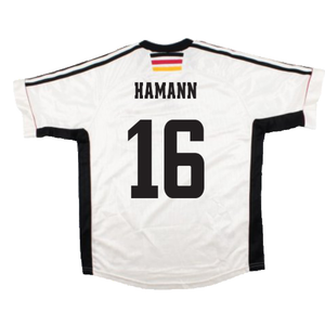 Germany 1998-00 Home Shirt (L) (Excellent) (Hamann 16)_1