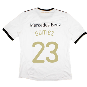 Germany 2010-11 Home Shirt with Mercedes Sponsor (L) (GOMEZ 23) (Very Good)_1