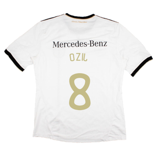 Germany 2010-11 Home Shirt with Mercedes Sponsor (L) (OZIL 8) (Very Good)_1