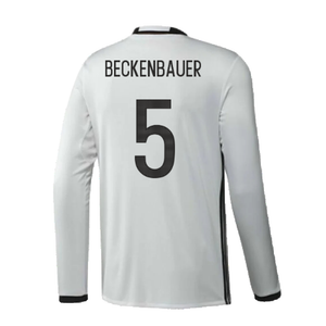 Germany 2016-17 Long Sleeve Home Shirt (Very Good) (Beckenbauer 5)_1