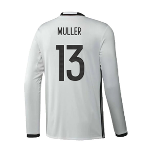 Germany 2016-17 Long Sleeve Home Shirt (Very Good) (Muller 13)_1