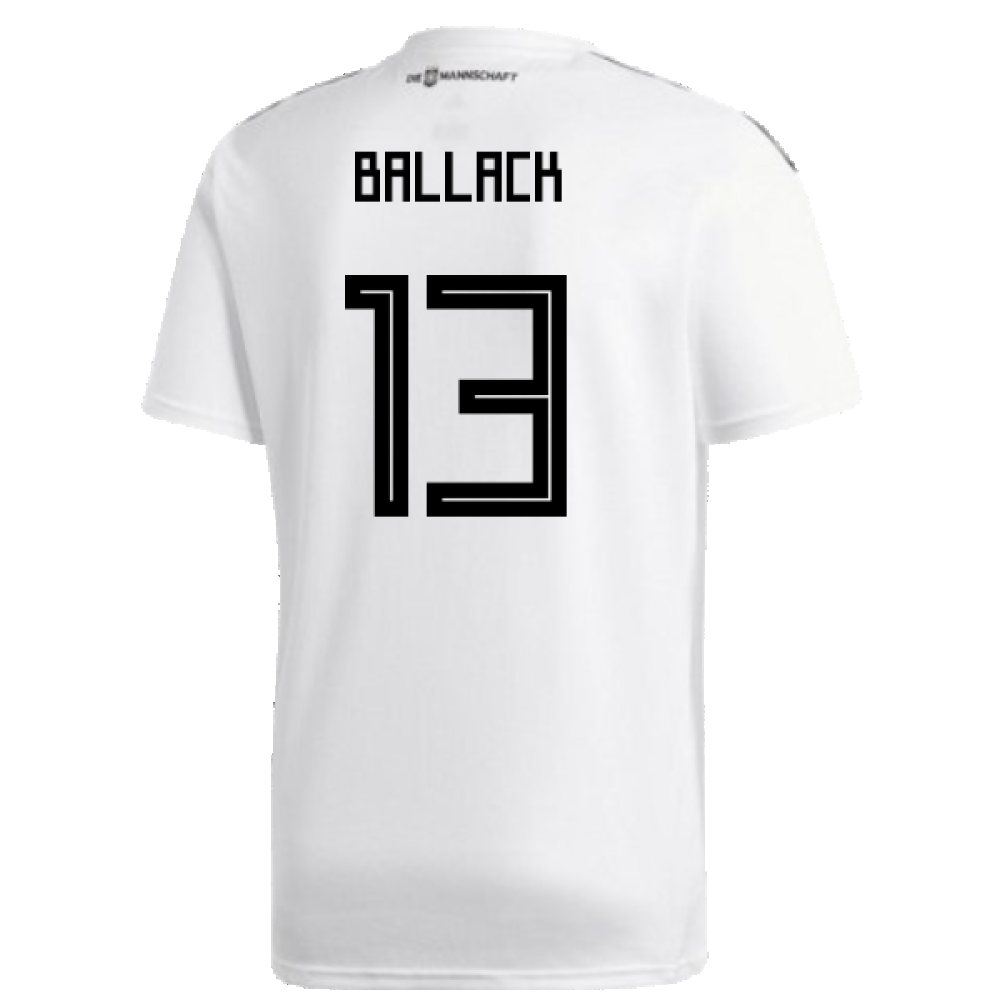 Germany 2018-19 Home Shirt (XL) (Good) (Ballack 13)_1