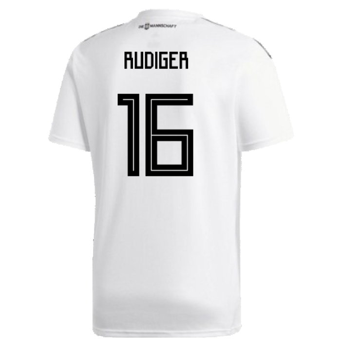 Germany 2018-19 Home Shirt (XL) (Good) (Rudiger 16)