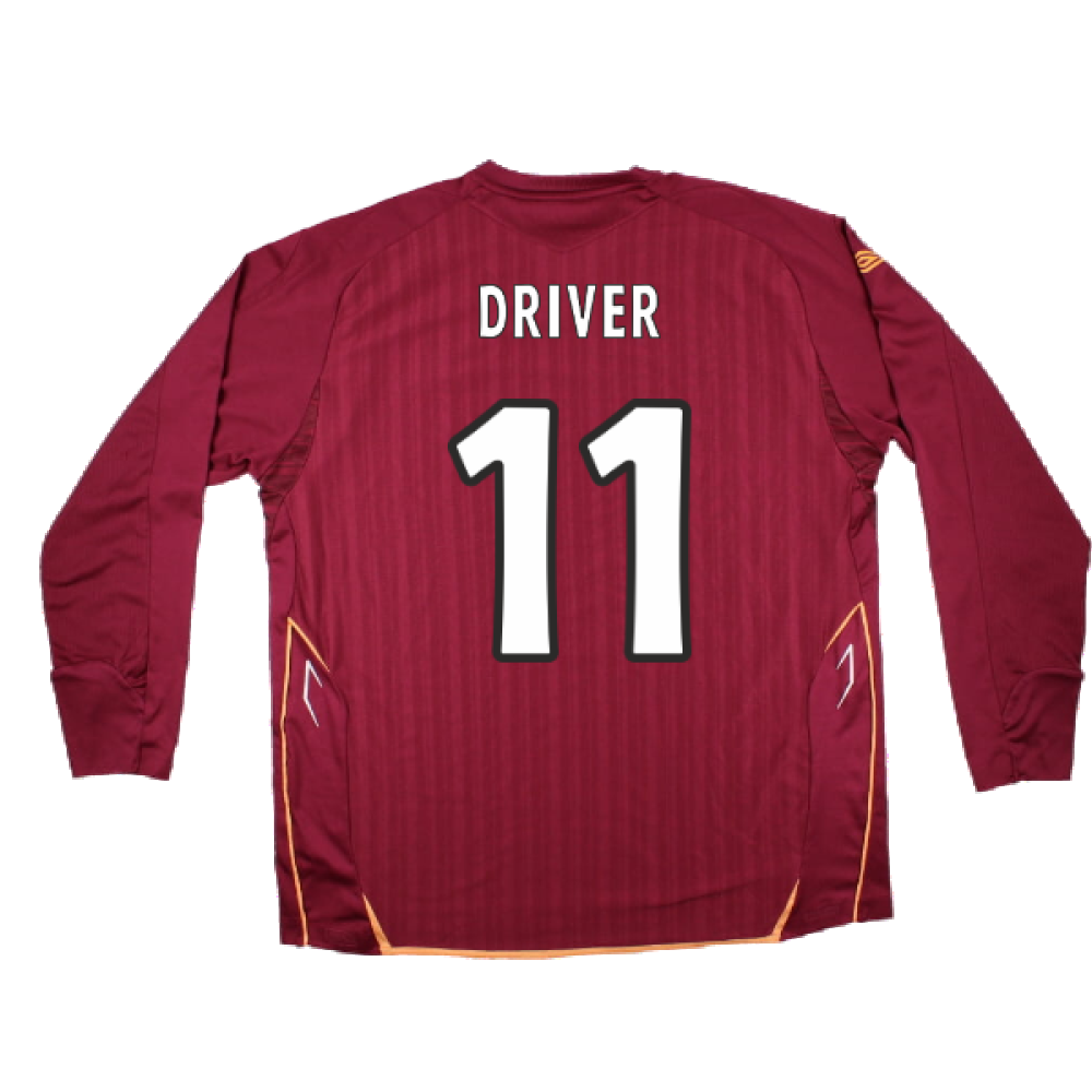 Hearts 2007-08 Long Sleeve Home Shirt (XXL) (Excellent) (Driver 11)_1