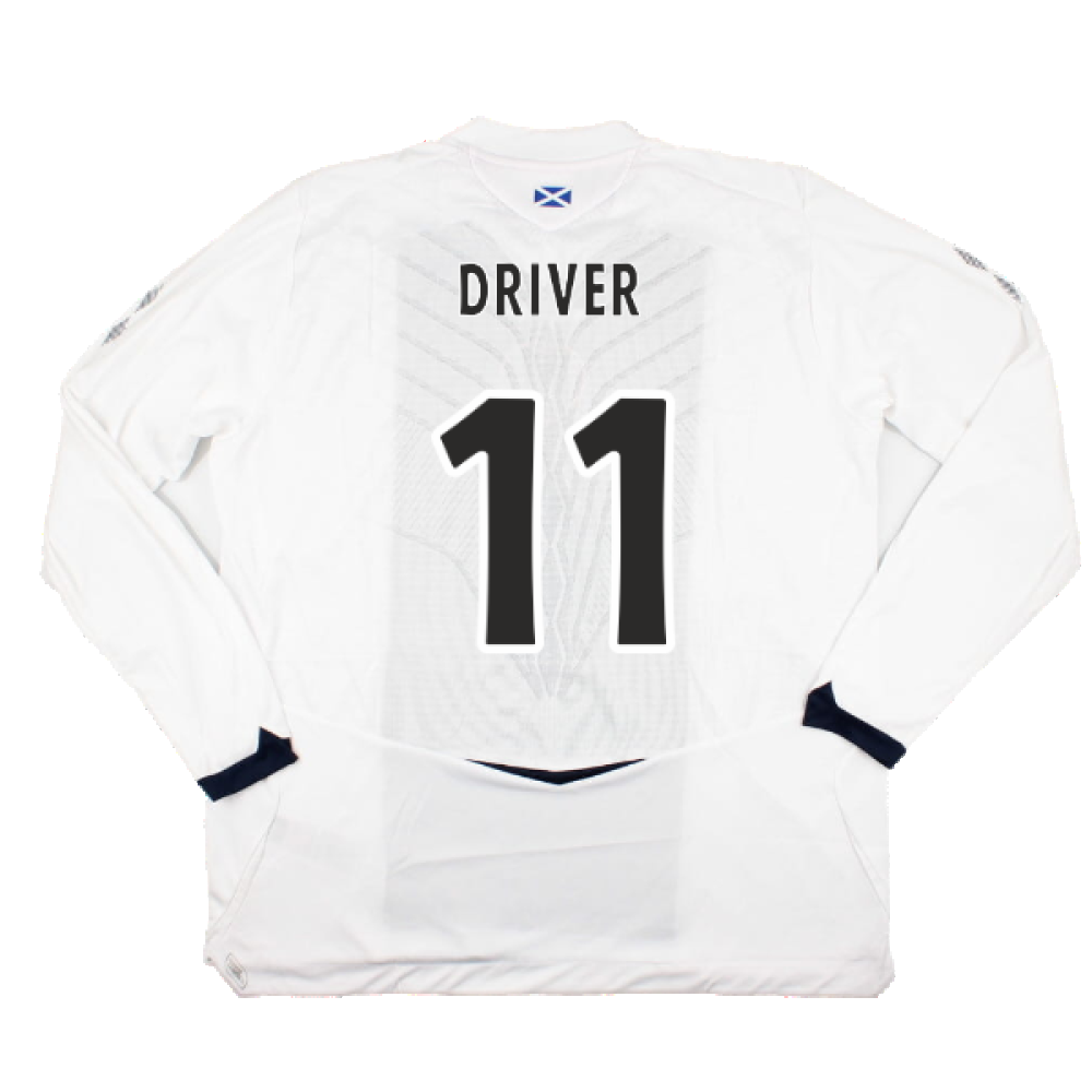 Hearts 2008-09 Long Sleeve Away Shirt (XXL) (Driver 11) (Mint)_1