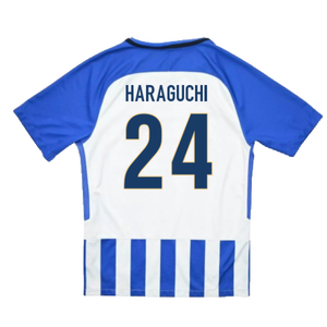 Hertha Berlin 2017-18 Home Shirt (XL) (Excellent) (Haraguchi 24)_1