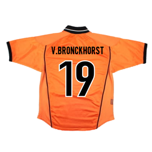 Holland 1998-1999 Home Shirt (M) (Good) (V.Bronckhorst 19)_1