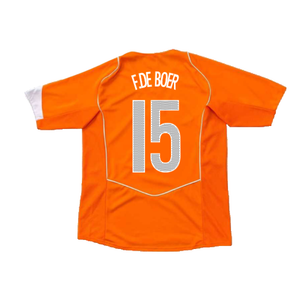 Holland 2004-05 Home Shirt (L) (Excellent) (F.De Boer 15)_1