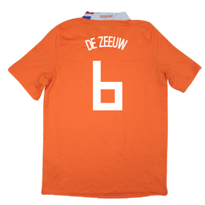 Holland 2008-10 Home Shirt (Very Good) (De Zeeuw 6)_1