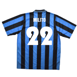 Inter Milan 1991-1992 Home Shirt (L) (Excellent) (MILITO 22)_1