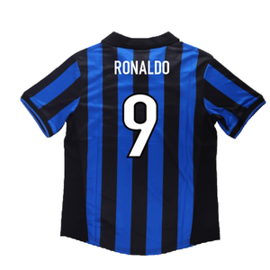 Inter Milan 1998-1999 Home Shirt (XL) (Very Good) (RONALDO 9)_1