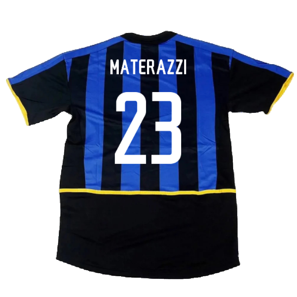 Inter Milan 2002-03 Home Shirt (Very Good) (Materazzi 23)_1