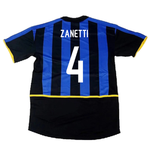 Inter Milan 2002-03 Home Shirt (Very Good) (Zanetti 4)_1