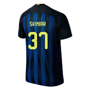 Inter Milan 2016-17 Home Shirt (S) (Excellent) (Skiniar 37)_1