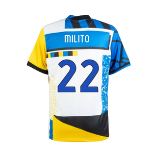 Inter Milan 2020-21 Fourth Shirt (L) (MILITO 22) (Excellent)_1