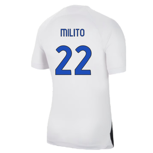 Inter Milan 2023-24 Away Shirt (Sponsorless) (M) (Milito 22) (BNWT)_1