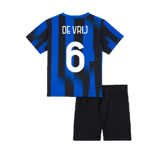 Inter Milan 2023-24 Home Mini Kit (XS Boys) (De Vrij 6) (Excellent)_1