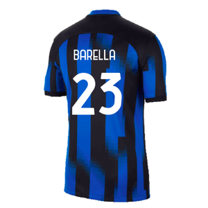 Inter Milan 2023-24 Home Shirt (SB) (Barella 23) (Excellent)_1