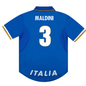 Italy 1996-97 Home Shirt (L) (Excellent) (MALDINI 3)_1