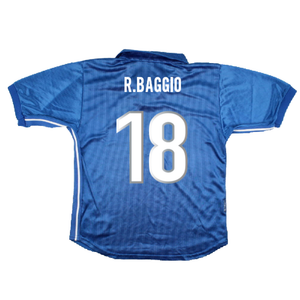 Italy 1998-99 Home Shirt (XL Boys) (Very Good) (R.Baggio 18)_1