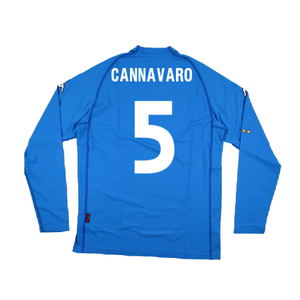 Italy 2000-2002 Home Long Sleeve Shirt (XXL) (Excellent) (CANNAVARO 5)_1