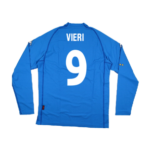 Italy 2000-2002 Home Long Sleeve Shirt (XXL) (Excellent) (VIERI 9)_1