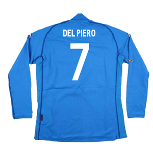 Italy 2002-2003 Home Long Sleeve Shirt (M) (Good) (Del Piero 7)_1