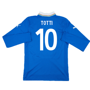 Italy 2012-13 Home Long Sleeve Shirt (S) (Fair) (TOTTI 10)_1