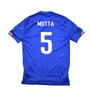 Italy 2014-16 Home Shirt (M) (Good) (Motta 5)_1