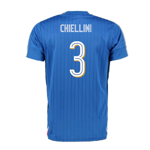 Italy 2016-17 Home Shirt (L) (Excellent) (Chiellini 3)_1