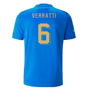 Italy 2022-23 Home Shirt (2XL) (Very Good) (VERRATTI 6)_1