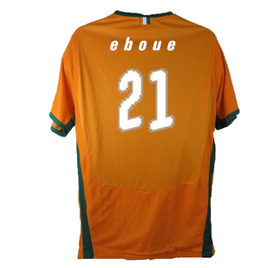 Ivory Coast 2008-10 Home Shirt (M) (Excellent) (EBOUE 21)_1