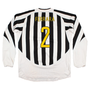 Juventus 2003-04 Long Sleeve Home Shirt (M) (Very Good) (Ferrara 2)_1