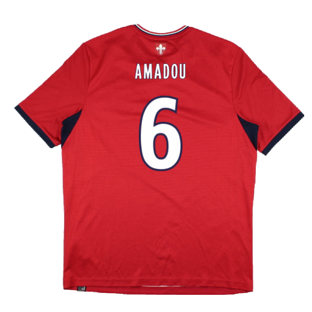 Lille 2017-18 Home Shirt (Sponsorless) (M) (Excellent) (Amadou 6)_1