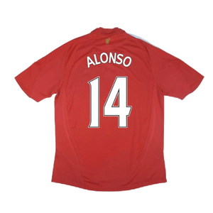 Liverpool 2008-10 Home Shirt (L) (Very Good) (Alonso 14)_1